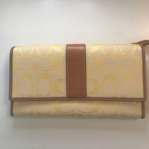 Coach yellow wallet